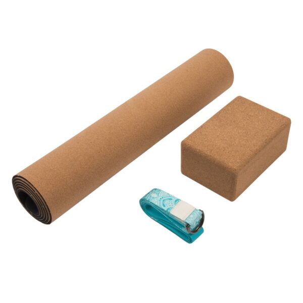 Cork Rubber Yoga Mat - Image 2